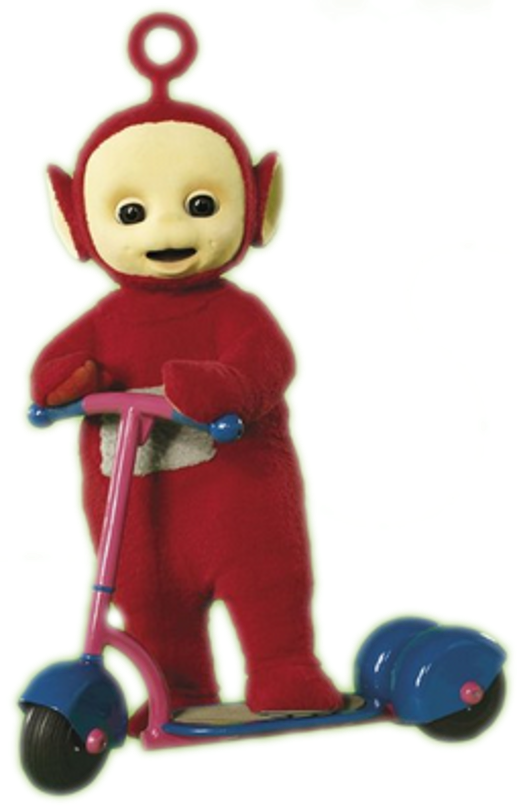 Download Teletubbies Po Scooter - Teletubbies PNG Image with No Background  - PNGkey.com