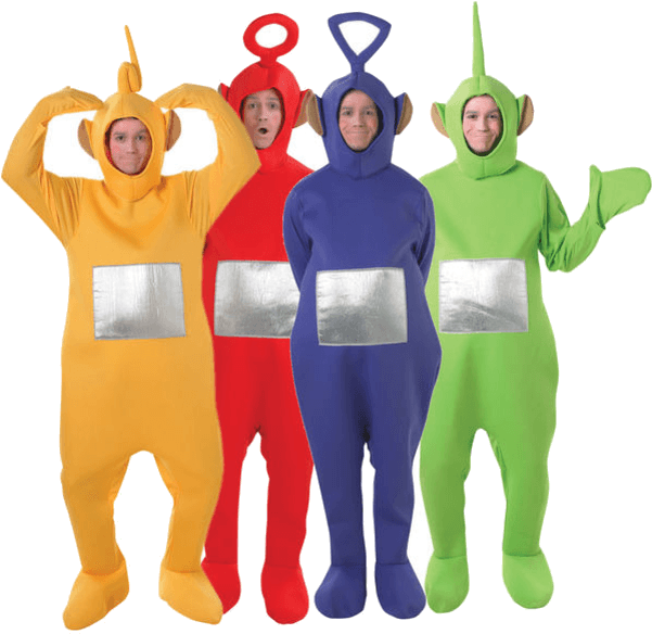 Adult Laa Laa Teletubbies Costume (600x951), Png Download