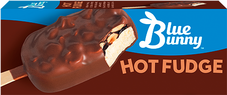 Hot Fudge Bar - Blue Bunny Hot Fudge Bar (486x400), Png Download