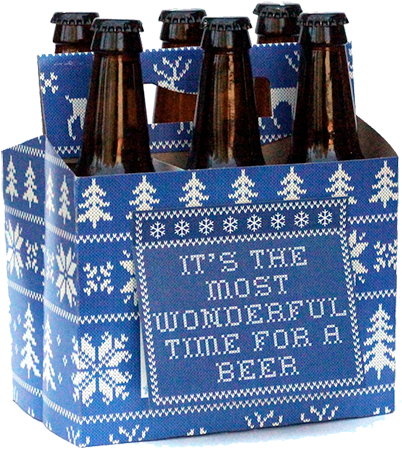 Holiday Card Six-pack - Gift Wrap A Six Pack (480x480), Png Download