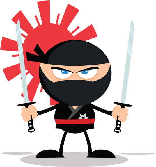 2 - Cartoon Ninja (800x600), Png Download