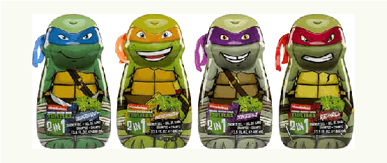 Ninja Turtles Shower Gel & Shampoo 400ml For Kids One - Nickelodeon Teenage Mutant Ninja Turtles 3 In 1 Body (550x400), Png Download