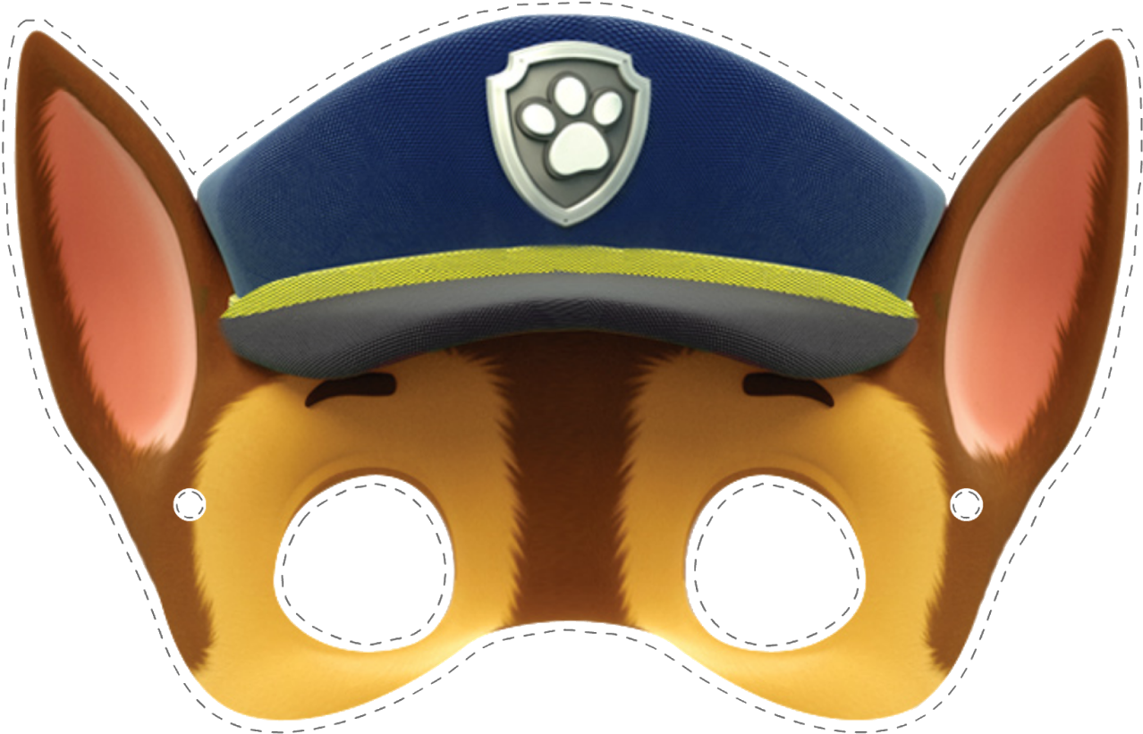 Passatempo Da Ana - Masque De Pat Patrouille (1600x1219), Png Download