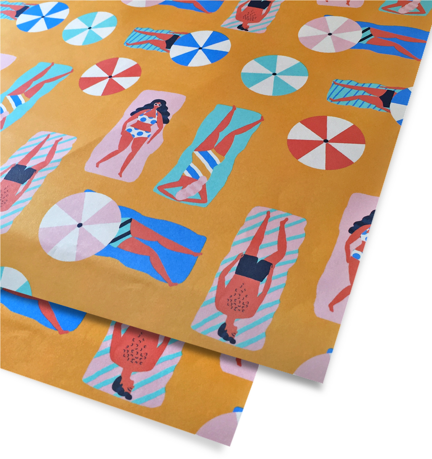 Beach Gift Wrap - Motif (1400x1500), Png Download