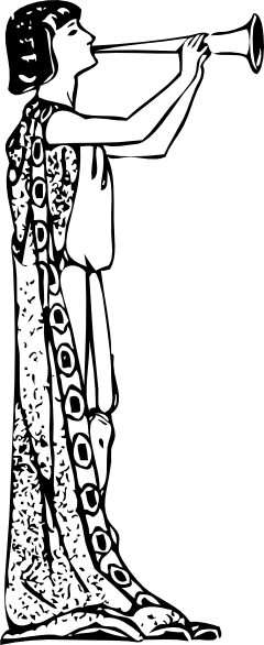 Herald Clipart (240x586), Png Download
