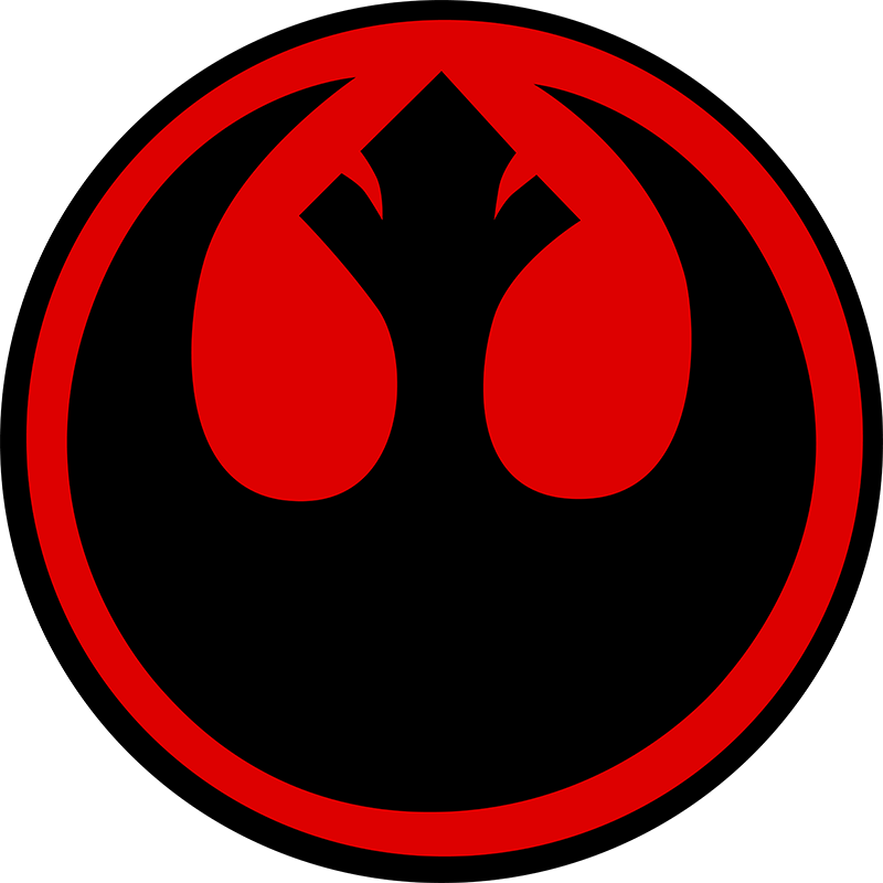 Transparent Star Wars Rebel Alliance Symbol Stickers - Star Wars Rebel Logo Png (800x800), Png Download