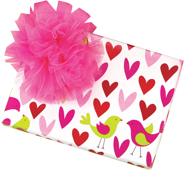 Valentine's Day Gift Wrap - Greeting Card (700x700), Png Download