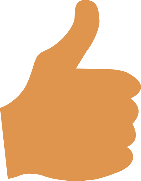 Thumbs Up Clip Art At Clker Com Vector Clip Art Online - Cartoon Pictures Of Thumb (462x594), Png Download