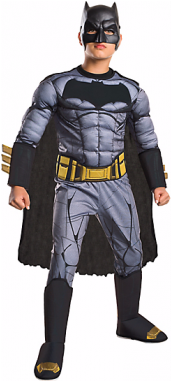 Boys Batman Muscle Costume Deluxe - Batman Vs Superman Costumes For Kids (470x380), Png Download