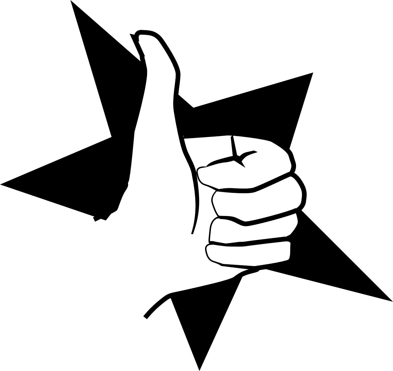 Hitch,hitchhike,thumb Up,like,thumbs Up,approve,yes, - Thumbs Signal (500x471), Png Download