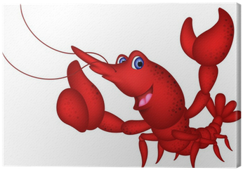 Vector Illustration Of Cute Red Shrimp Cartoon Thumb - Camarones Ilustracion (400x400), Png Download