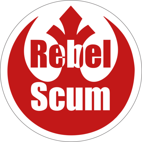 4 inch Sticker Star Wars Rebel Scum Logo 