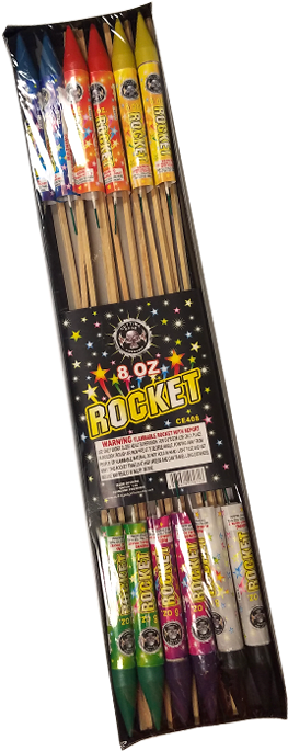 8oz Rocket - Fireworks (700x700), Png Download