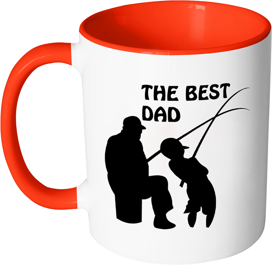 Father's Day Coffee Mug - Shirts By Sarah Matching Fishing T-shirts Father Son (1024x1024), Png Download