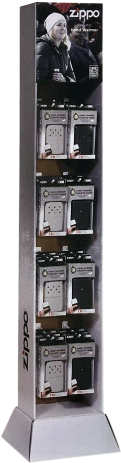 T24-12hwmixed Hand Warmer Tower 12 Black 12 Silver, - Zippo (1000x1000), Png Download