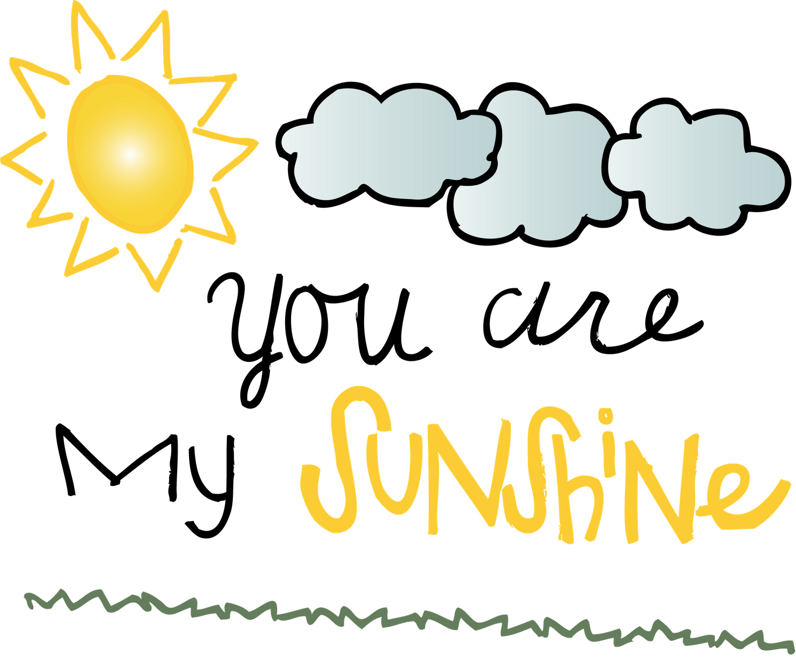 You Are My Sunshine - You Are My Sunshine Round Ring - Round Custom Rings (1600x1324), Png Download