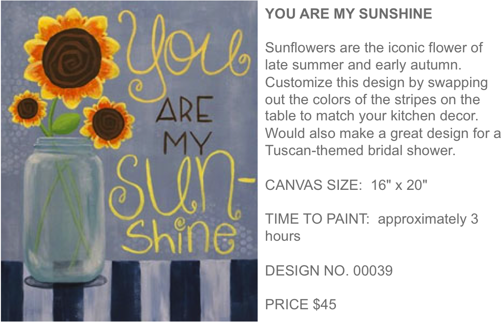You Are My Sunshine Popup Paint Studio - Color Me Mine (1051x658), Png Download