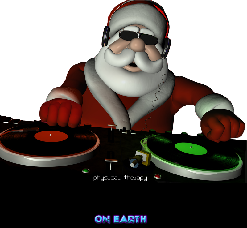 Daniel Fischer, Dj Physical Therapy, Plur On Earth, - Hip Hop Santa Claus (800x800), Png Download