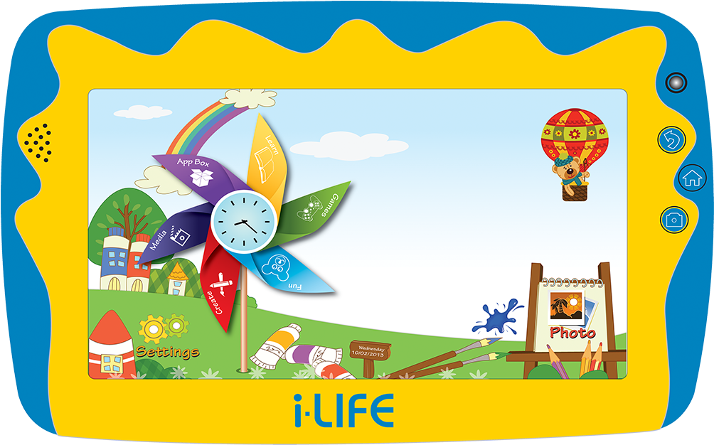 Tablet Clipart Tab - Life Kids Tab 5 (1119x712), Png Download