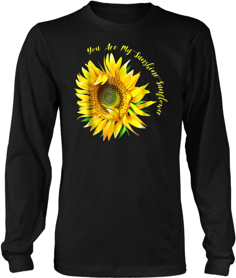 You Are My Sunshine Hippie Sunflower Tshirt - Fishing Saved Me From Becoming Shirt (960x960), Png Download