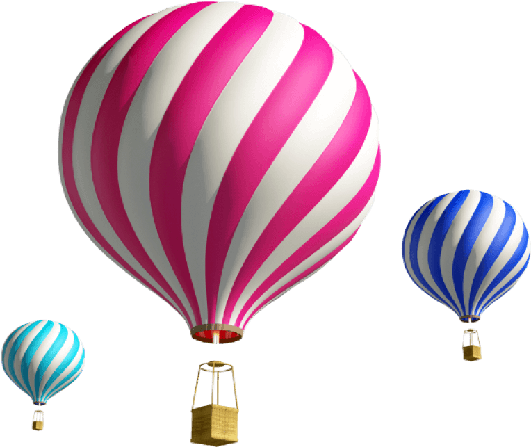 Free Png Airship Png Images Transparent - Pink Hot Air Balloon Png (850x686), Png Download