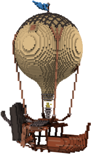 Airshipwip 151 Kb - Hot Air Balloon (960x800), Png Download