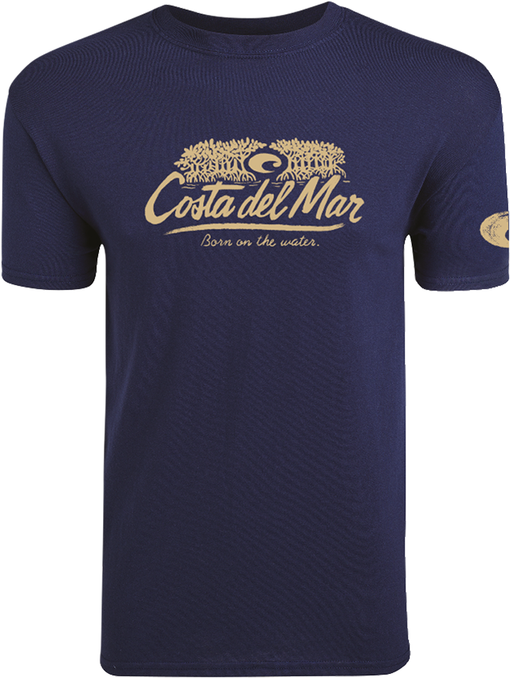 Costa Del Mar Mangrove In Navy, Size S, Angle - T-shirt (2000x1000), Png Download