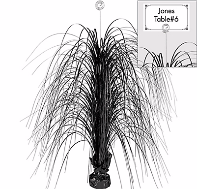 Black Spray Centerpiece Large - Giant Black Spray Centerpiece (400x544), Png Download