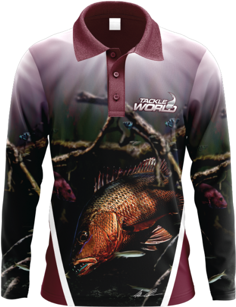 Tackle World Mangrove Jack Fishing Sun Shirts - Tackle World (600x600), Png Download