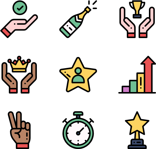 Success - Amusement Park Icons (600x564), Png Download