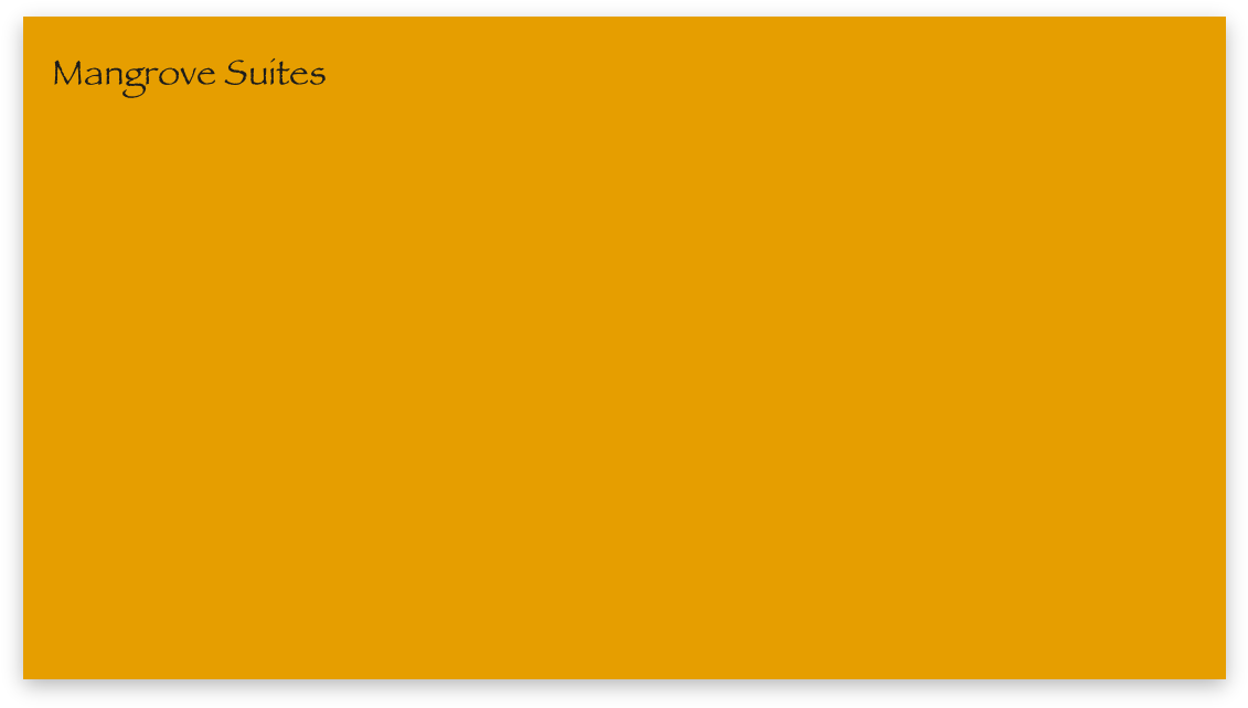 Mangrove Suites Are Located Adjacent To The Mangrove - Yellow Ochre (1144x655), Png Download