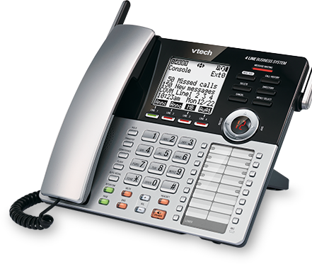 4 Line Small Business Phone System - Vtech 4-line Small Business Phone System Dect 6.0 Expandable (441x373), Png Download