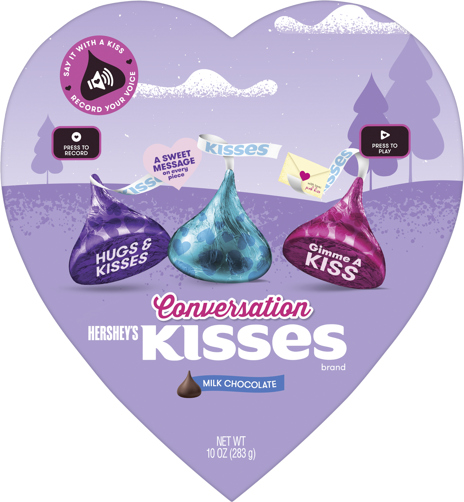 Hershey's Kisses Brand Milk Chocolate Conversation - Hersheys Kisses Milk Chocolate, Mini - 10 Oz Pouch (1600x1600), Png Download