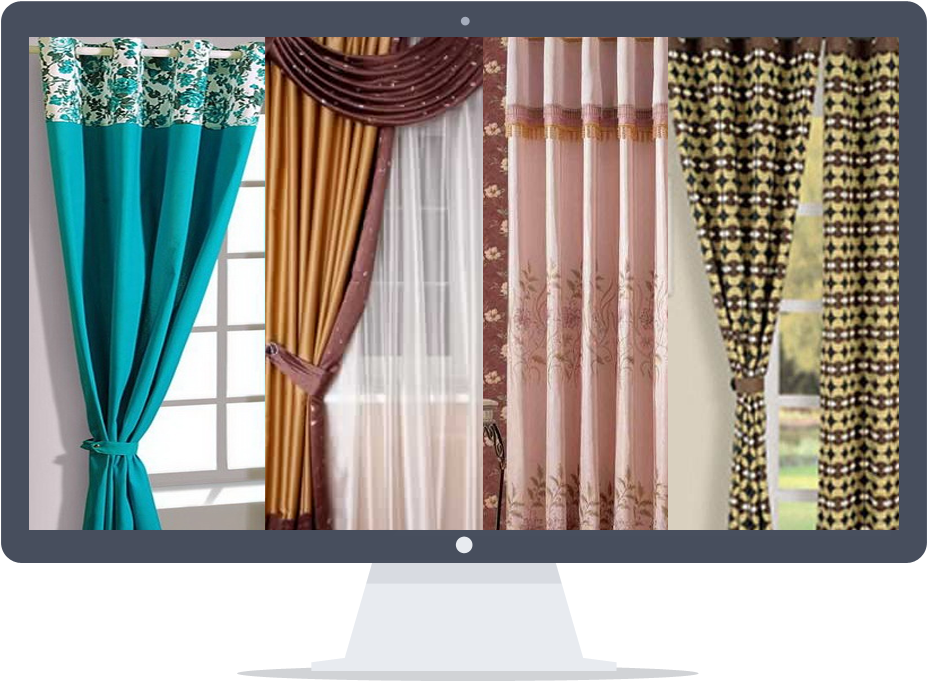 Drapes - Swayam Solid Eyelit Window Curtain - Turquoise (curw-p2711) (940x733), Png Download