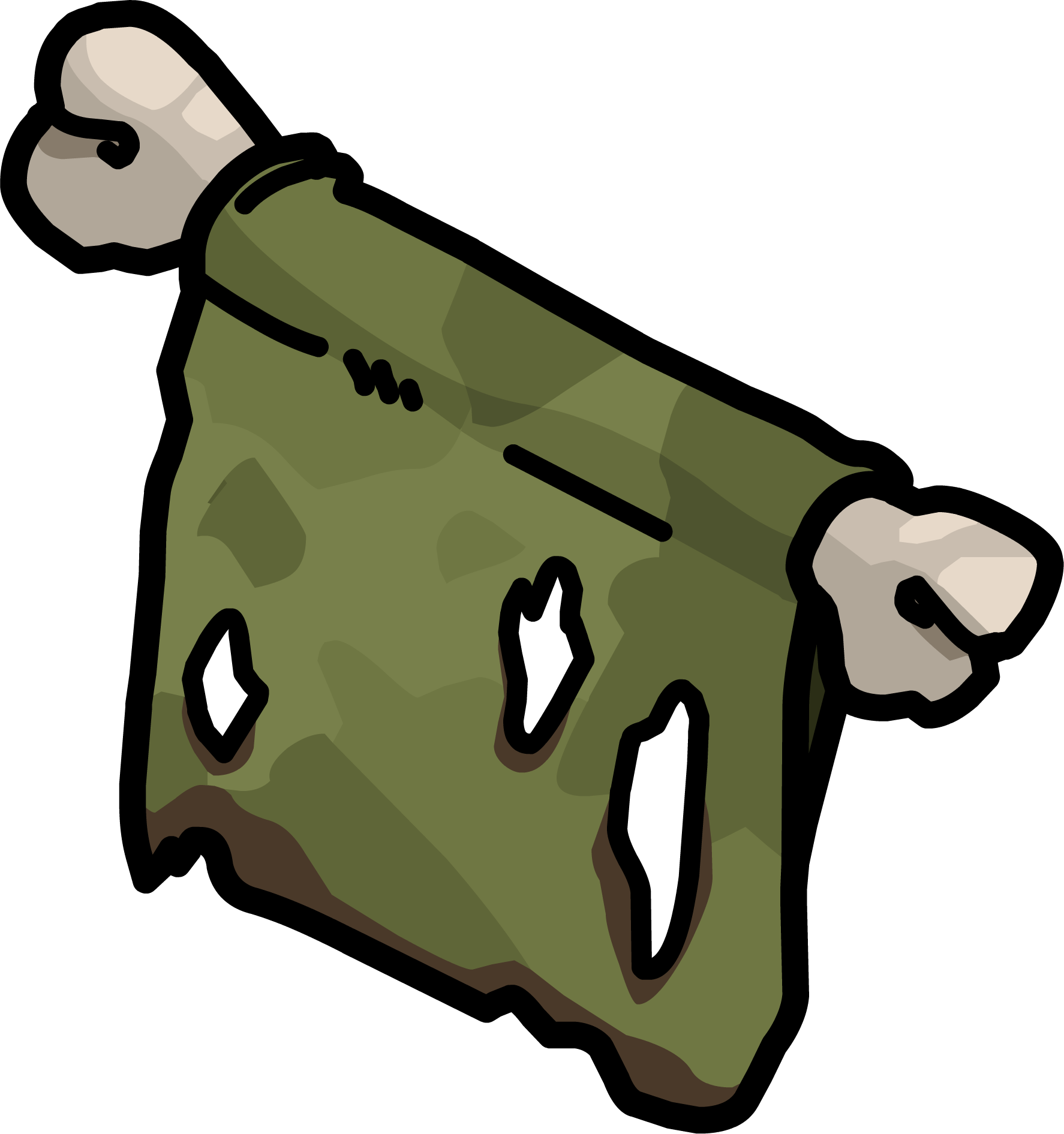 Ogre Drapes Sprite 001 (1774x1891), Png Download