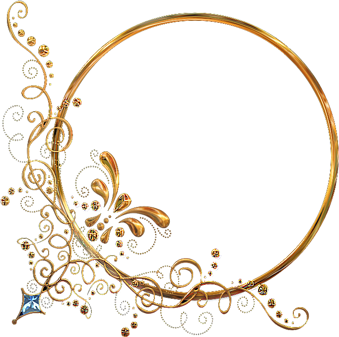 I Hope You, Gold Picture Frames, Leaves, Mirrors - Ornament Corner Png (700x700), Png Download