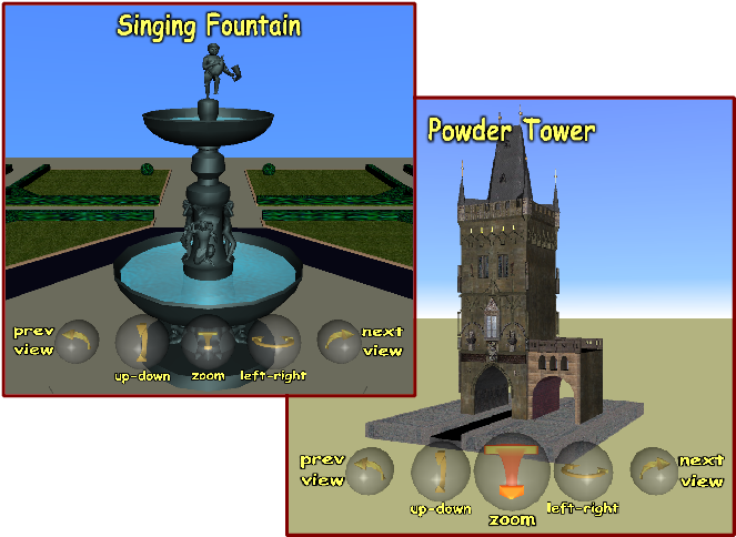3d Control Elements Designed For Navigation In A Virtual - Europe (673x499), Png Download