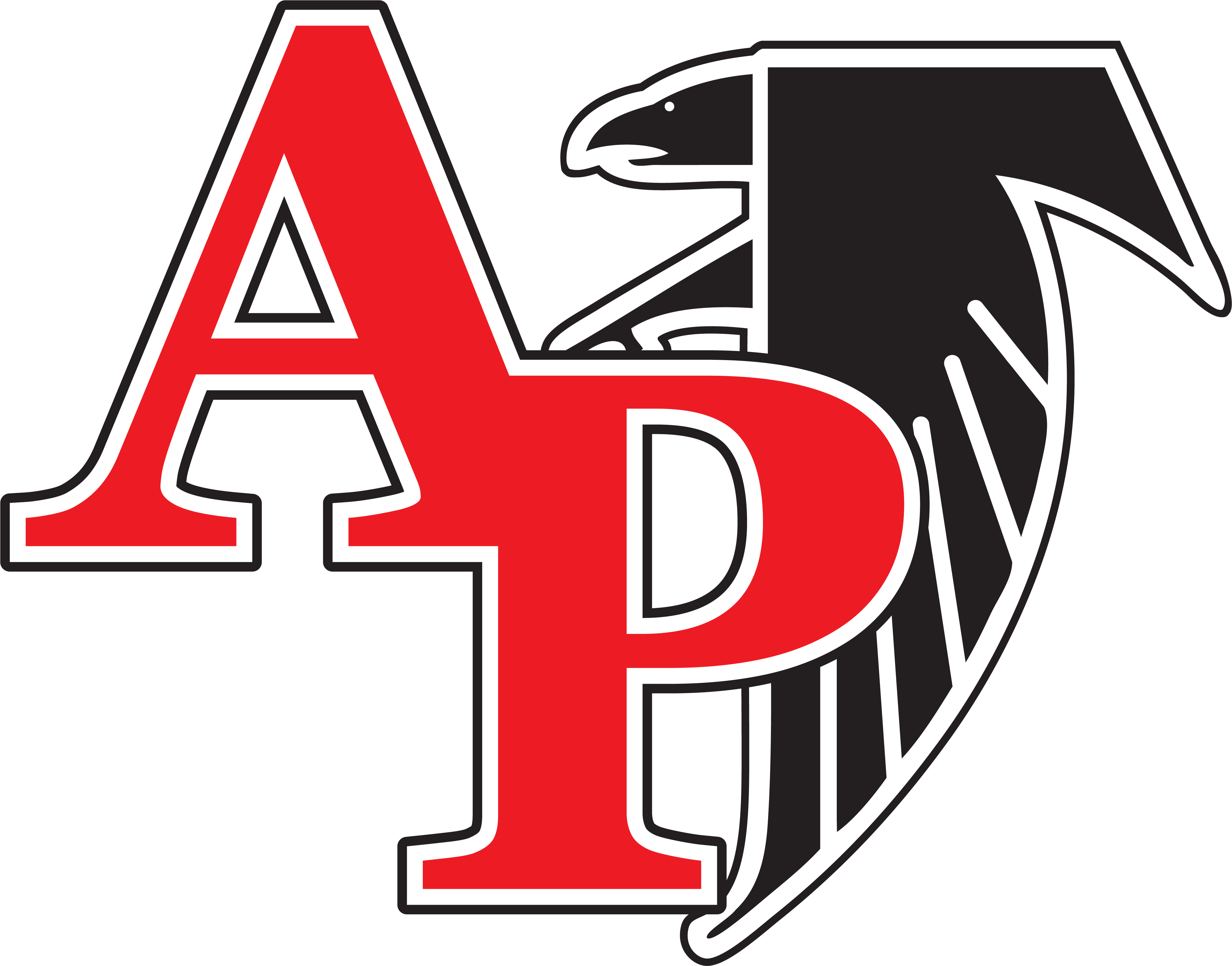 4358 × 3411 In Ap Falcon Logo - Aplington Parkersburg Falcon (4358x3411), Png Download