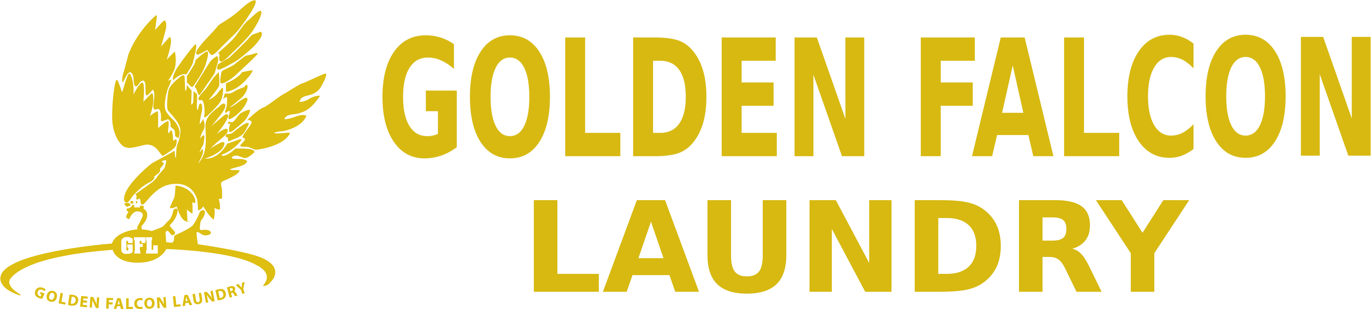 Dubai Laundry Services With Pick-up And Delivery Facility - Golden Falcon Laundry (4487x1237), Png Download