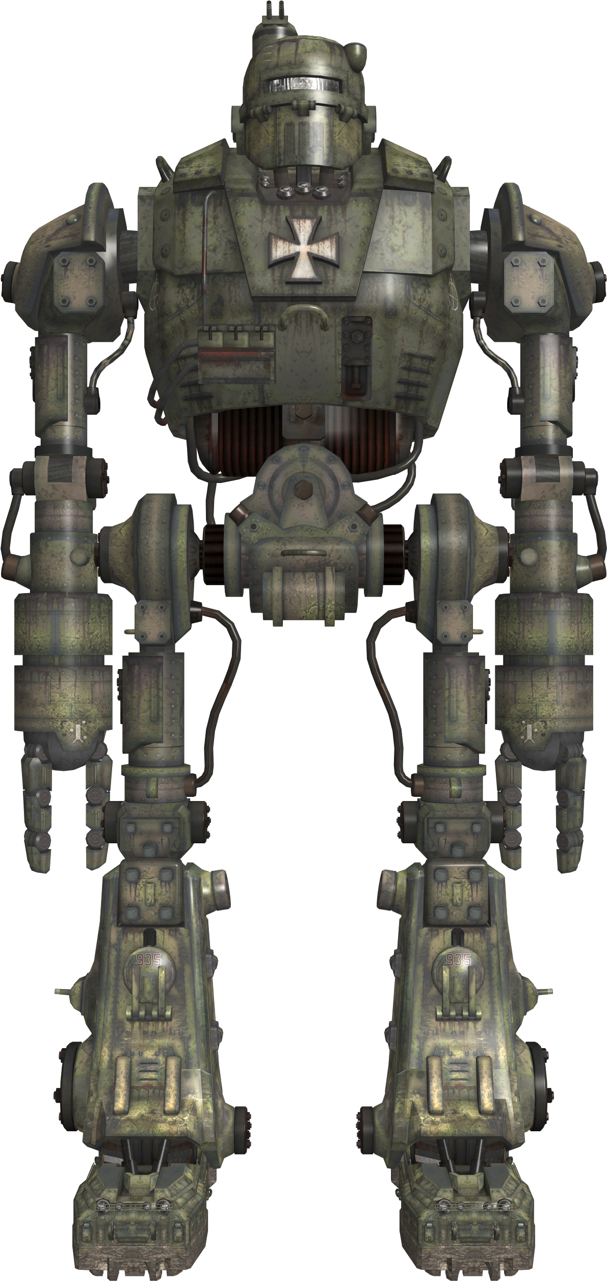 Giant Robot Model Boii - Cod Zombies Origins Robot (1278x2658), Png Download
