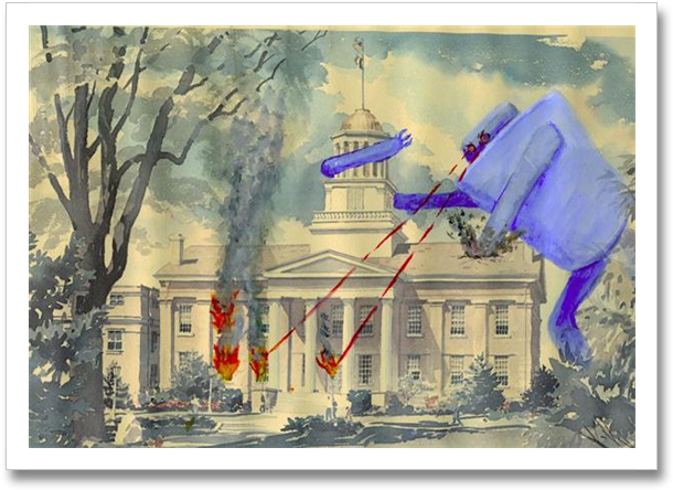 Altered Art Monday » Giant-robot - Art (630x463), Png Download