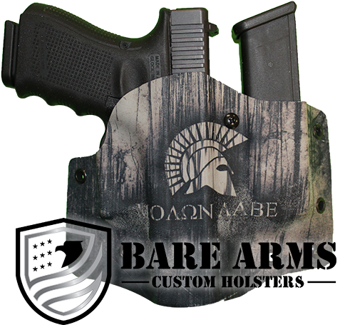 Owb/iwb W/mag-molon Labe - Handgun Holster (500x500), Png Download