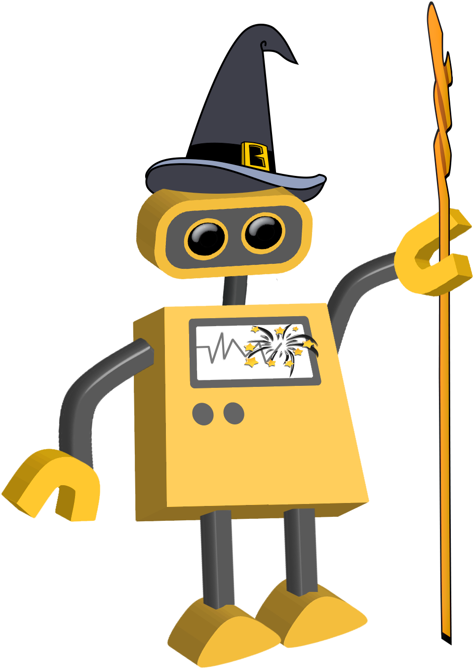 Wizard Bot - Robot (960x1354), Png Download