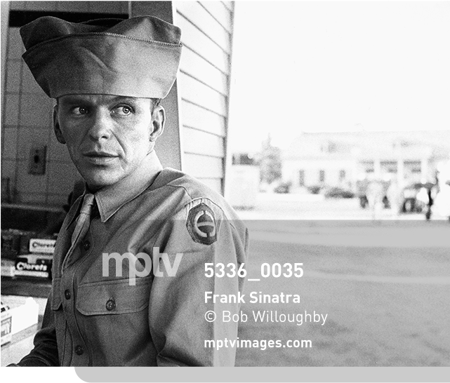 Frank Sinatra During The Making Of "from Here To Eternity - Soldier (640x640), Png Download
