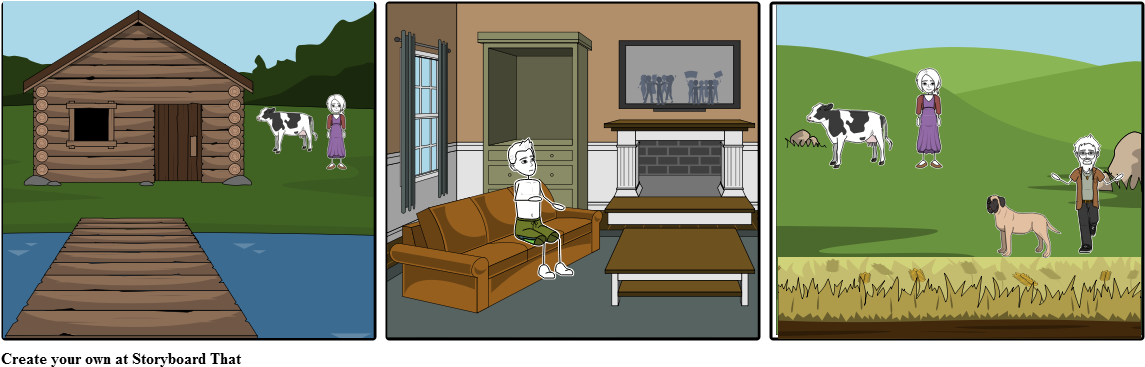 Storyboard 1 Escena Collar Bomba - Living Room (1164x385), Png Download
