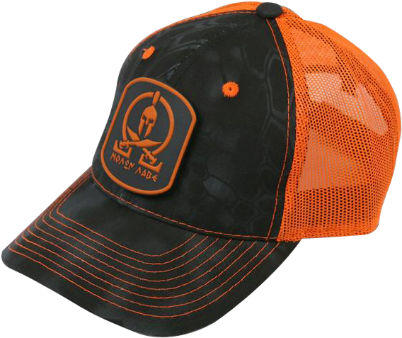 Molon Labe Hat - Molon Labe Orange Kryptek Camo Hat With Pvc Patch (600x600), Png Download