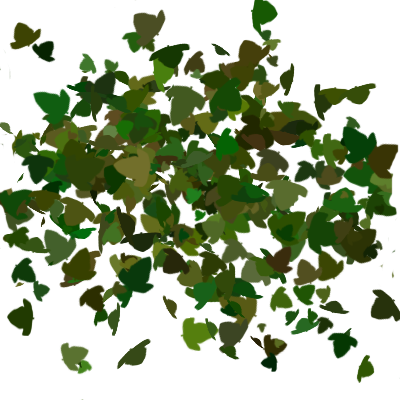 19 128k Ivy1 Dark - Portable Network Graphics (400x400), Png Download