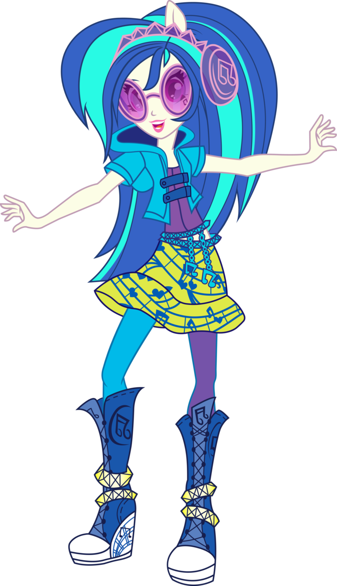 Cutiepie19 Images Rainbow Rocks Dj Pon 3 Vinyl Scratch - Vinyl Scratch Equestria Girl Rainbow Rock Outfit (678x1179), Png Download