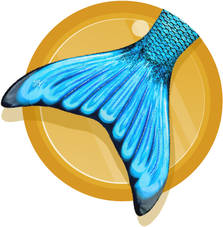 Scarlet/mariana Mermaid Tail - Mariana's Tidal Teal Mermaid Tail (464x464), Png Download