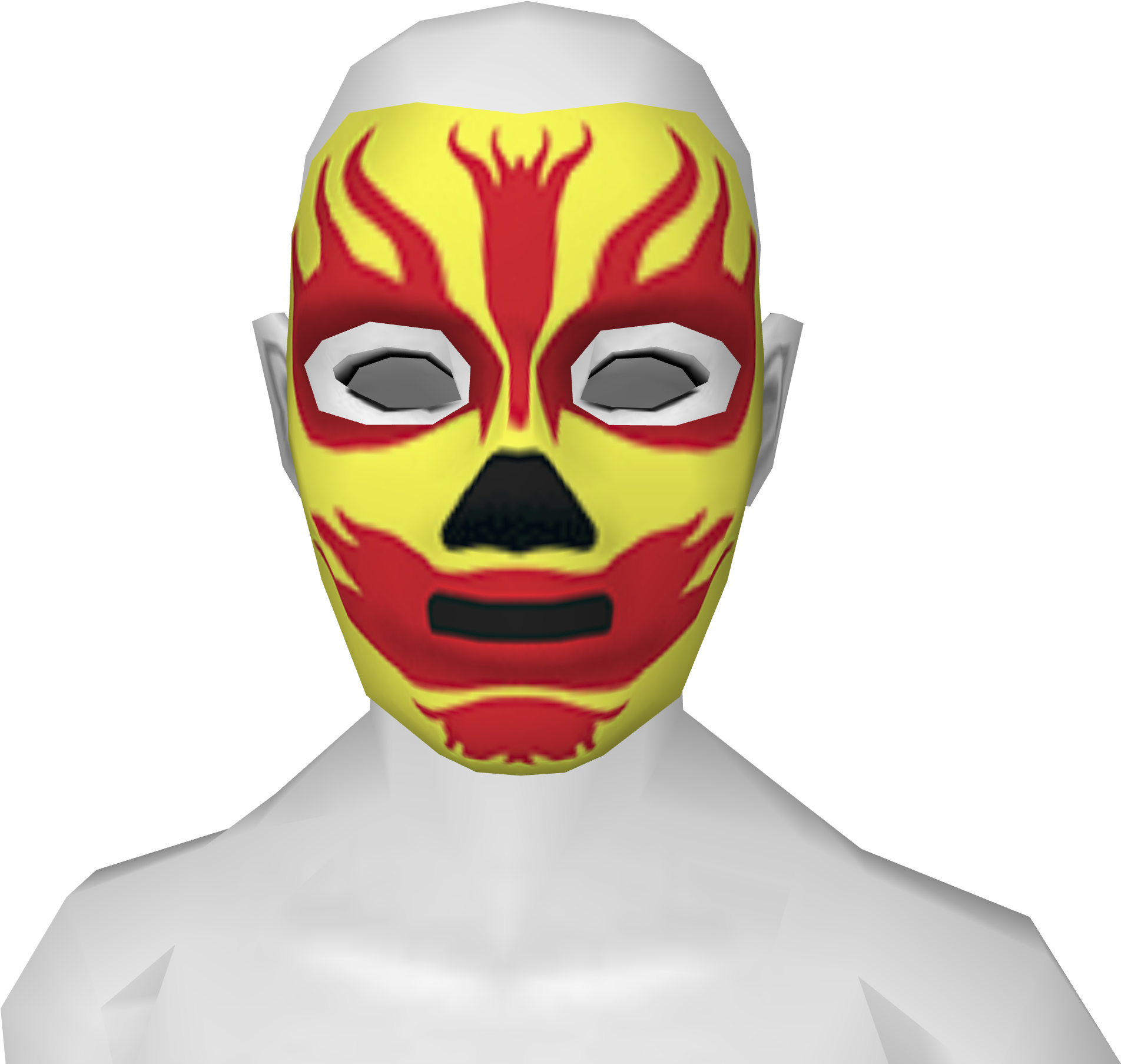 Avatar Yellow Lucha Libre Mask - Yellow (2730x2048), Png Download